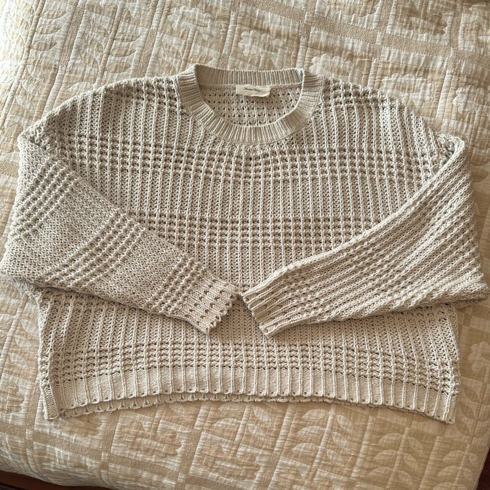 American Vintage cropped chunky sweater